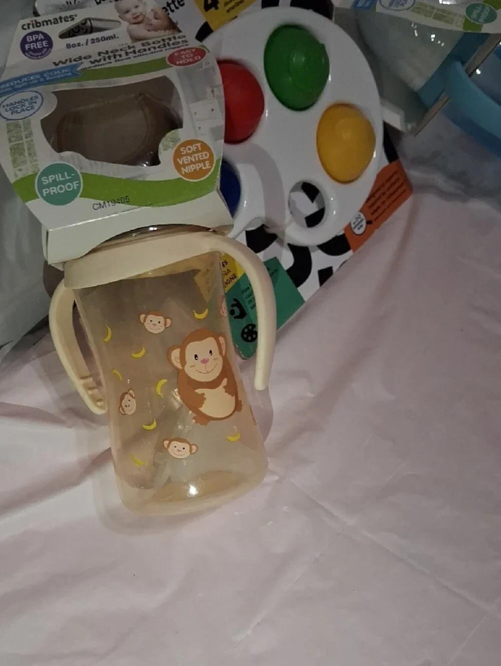 ✨Baby Einstein Sensory Toy & Cribmates Spill-Proof Sippy Cups Bundle Set (3pc)✨